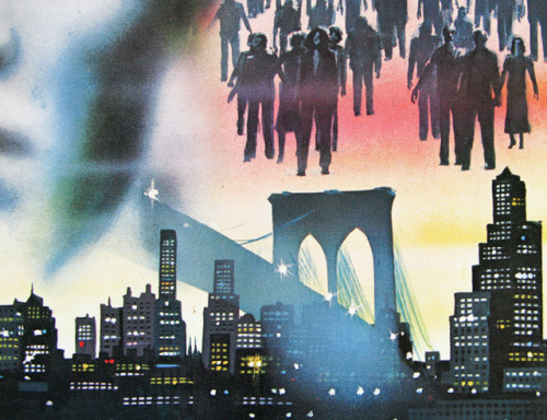 70sscifiart: Tom Chantrell poster art for George Romero’s 1978 film Dawn of the Dead.  RIP George Romero. 