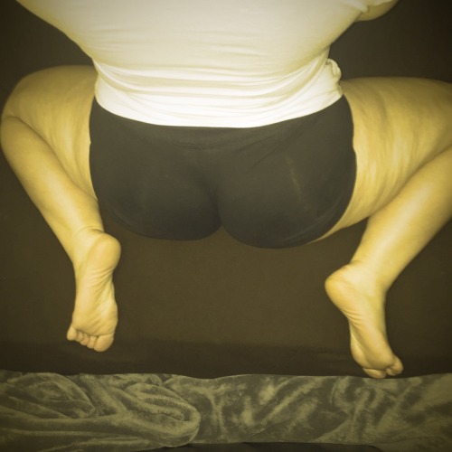 elpizos:  A gift … 😍😍😍     He thought I might enjoy gracing Tumblr in these yoga shorts!      He’s trying to get me to wear these short shorts outside!!!…. I’m scurred!      Tumblr folks, Are they TOO SHORT??? Should I be brave and wear