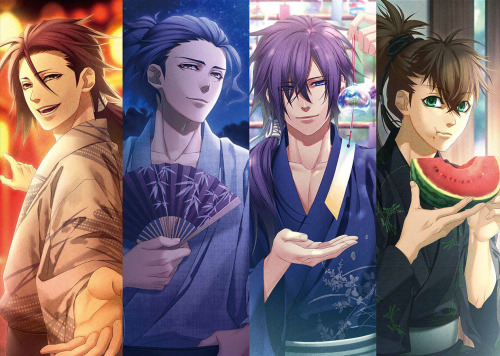 kumoriyami-xiuzhen:Hakuoki Ginsei no Shou images from 薄桜鬼 真改 月影ノ抄/銀星ノ抄 公式ビジュアルファンブック 月下星覧