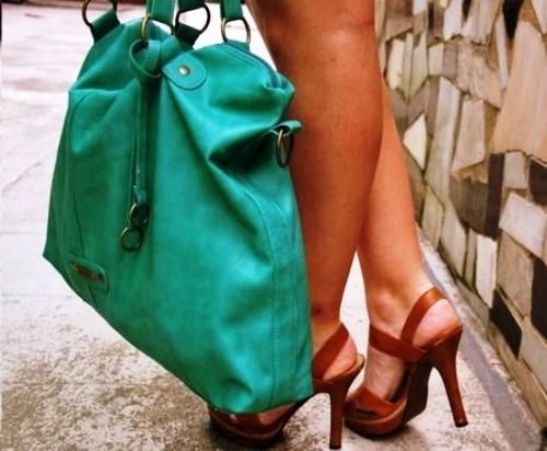 classic handbag and heels…