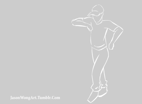 jasonwongart:Speed Animation 217In honor of Kendrick Lamar’s album dropping early, I animated this little loop.  It’s a simplified version of his dance in the video ‘I’, but it’s a great song!  Peep the album if you haven’t done so because