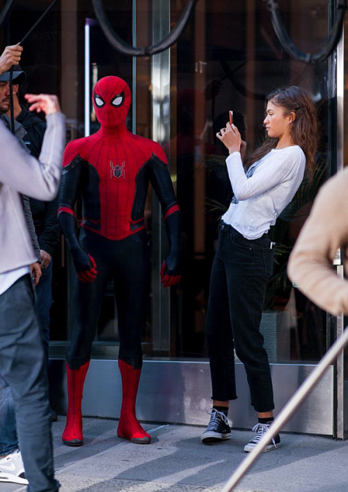 tomdayacandids:12/10/18: Spider-Man: Far From Home Filming (New York)