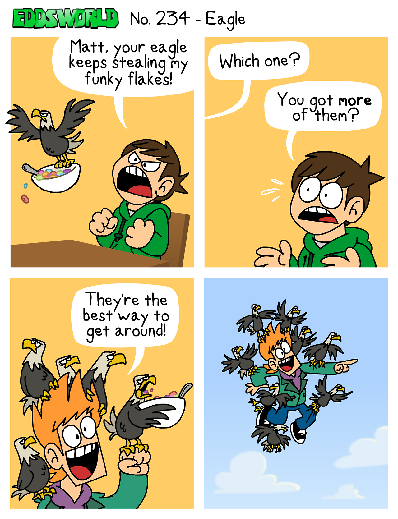 eddsworld:  Another birdbrained scheme…This comic was written and illustrated by