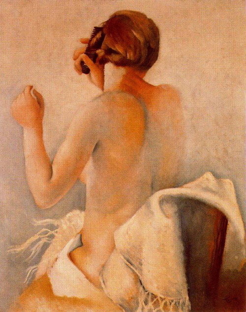 Woman Combing her Hair    -    Jose de Togores i LlachCatalan, 1893-1970