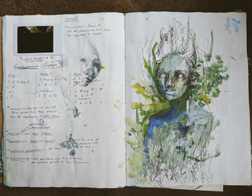 Pages inspired by gardens and plants in my summer art journal :)