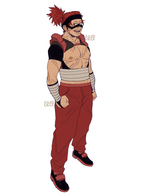 ricedoesart:heres a more fleshed out idea for what the holder (if he’s kirishima) could look l