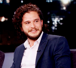 rubyredwisp:Kit Harington on Jimmy Kimmel Live (x) herotrice emi-leo This guy omg