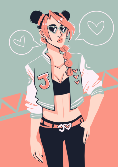 moonysorrows: a jolyne from a colour palette thing on insta