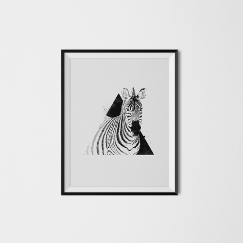 Zebra art printFollow us on instagram at @koningstuff