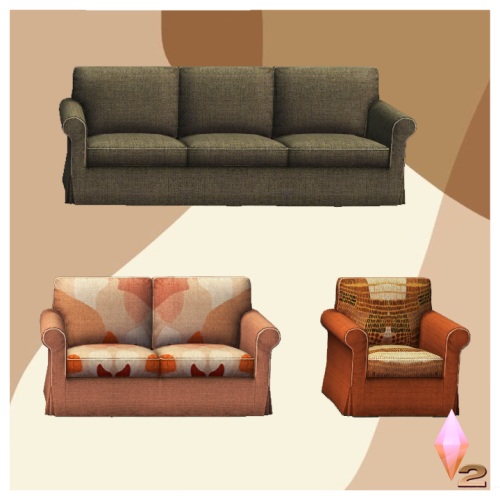 Hi everybody!Today I came to bring you another sofa set. Soon I end up finishing the game’s so