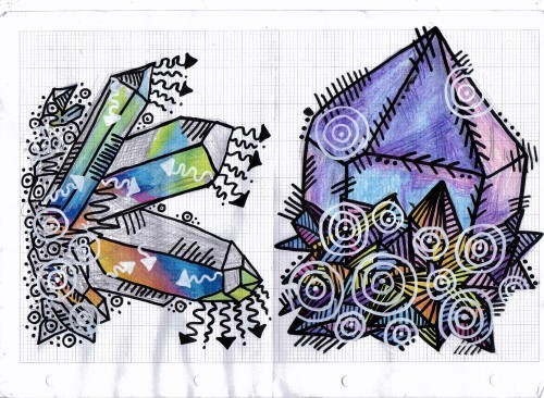 These images are some of what I used to collage over the wooden boards before applying my fractalize