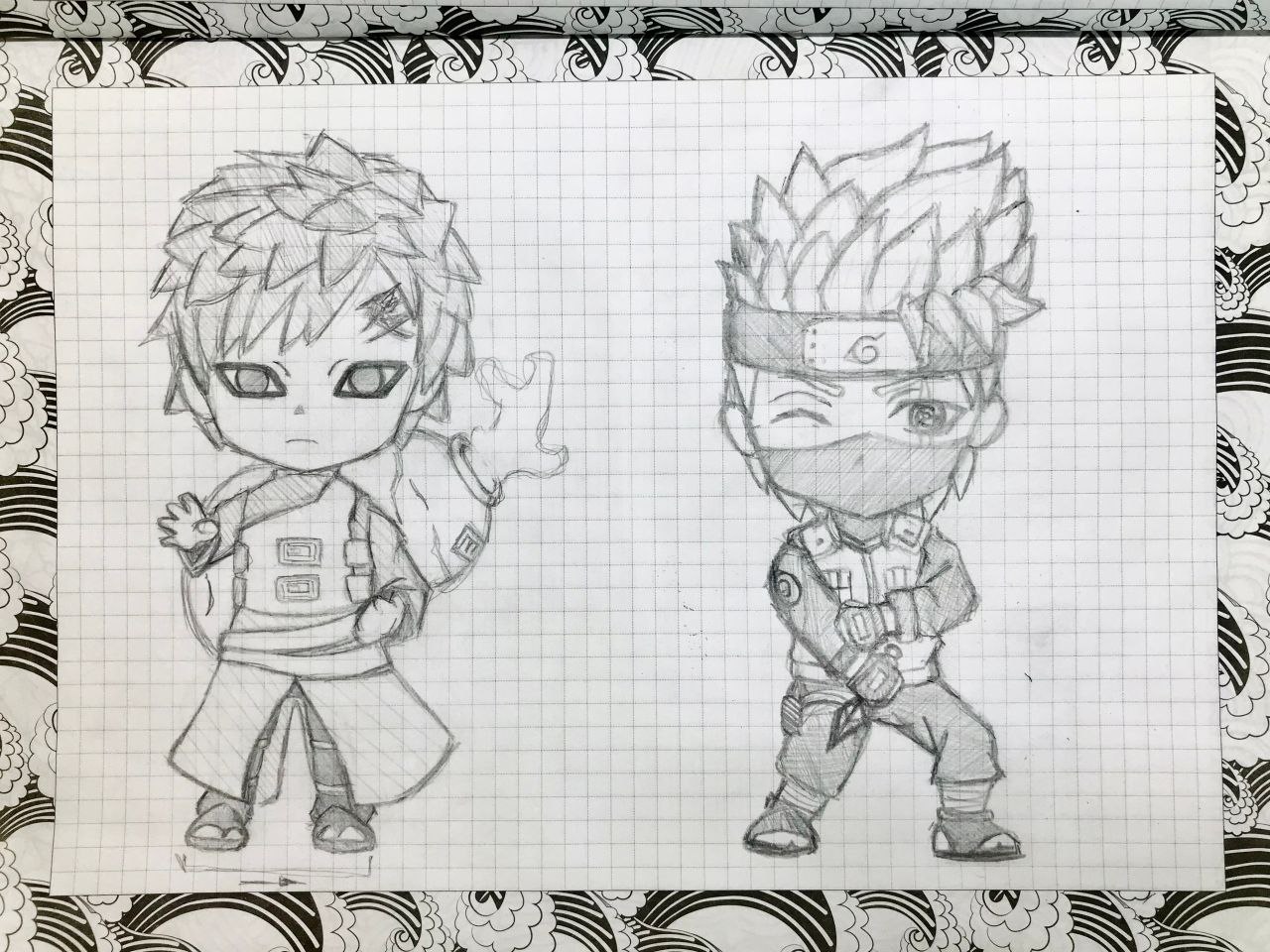 chibi naruto characters drawing