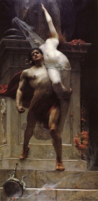 hadrian6:Ajax and Cassandra.  1886.  Solomon Joseph Solomon. British 1860-1927. oil/canvas.   http://hadrian6.tumblr.com
