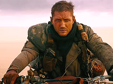 Le coeur du bonheur — Tom Hardy in Mad Max Fury Road. (X)