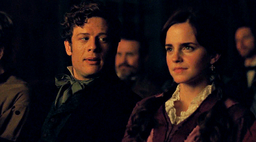 watson-emma:I don’t want you to be unhappy. I couldn’t be, John Brooke is my husband and I am his wi