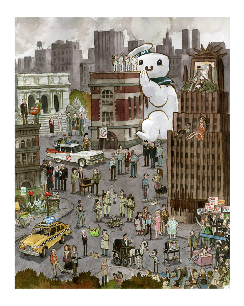 scottlava:  “GHOSTBUSTLAND” the Print …. is now available for 72 hours from Gallery 1988! Sale ends at 12am EST Friday, May 30th. Then it shall no longer be available ever! So go get one!!