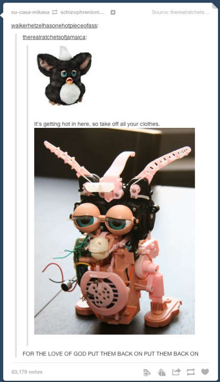 itsstuckyinmyhead:  Tumblr and Furbies 