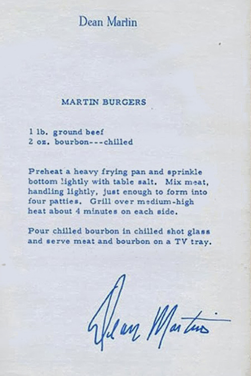 nevver:  Recipes, Dean Martin and Frank Sinatra 