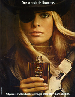 publicite-francaise:Eau de toilette Vetyver de Le Galion, 1971.