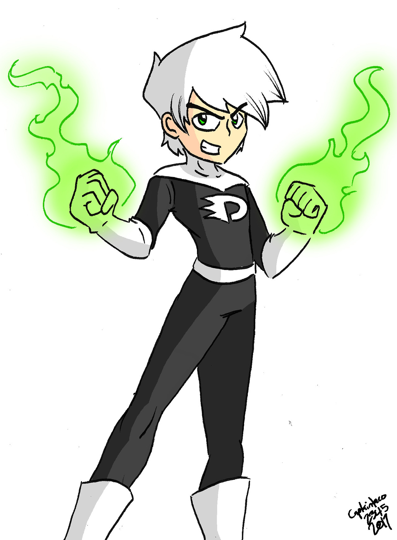 Some fanart of Danny Phantom. I loved this show when I was a kid, and even though