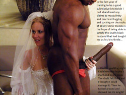 karlisweetcunt:  TINY DICK  BOIS WILL BECOME BLACK BITCH-BRIDES !!! MS. KARLI KUNT BELIEVES THAT IN THE FUTURE NEW ORDER, THIS WEDDING NIGHT SCENARIO WILL BE PLAYED OUT MILLIONS OF TIMES AS TINY CLITTIE, EFFEMINATE WHITE BOIS TAKE THEIR TRUE PLACE IN