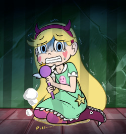 omokingomoorg:  Looks like Star had an accident.