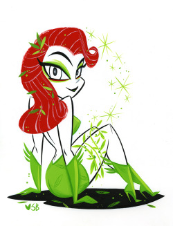 stephbuscema:  A little Ivy piece in ink and gouache ♥  