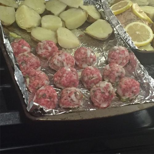 You were all wrong, it was English sausage and sage stuffing balls. 😋 by leannecrow