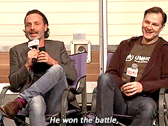 rossymarquand:  Andrew Lincoln & David Morrissey at Walker Stalker Con Atlanta | November 1, 2015 