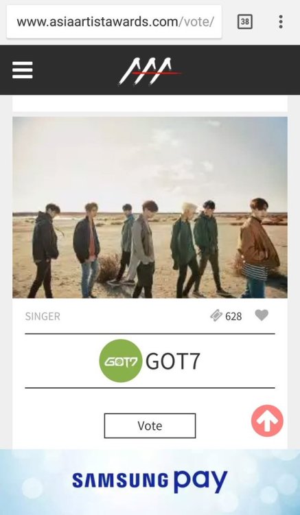 got7-updates: Vote for GOT7 on Asia Artist Awards 