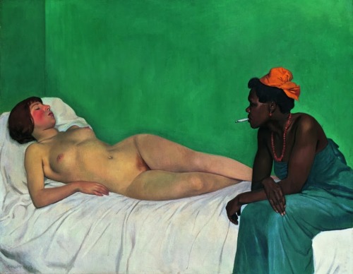 XXX La blanche et la noire - Felix Vallotton1913 photo