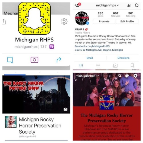 Michigan ROCKY HORROR Preservation Society – Michigan’s ONLY regularly active shadowcast. and 