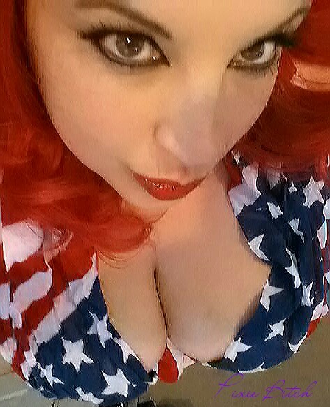 pixie-bitch75:  Who’s ready for the long 4th of July weekend?  I still luv these pics and I miss my Red Hair… but im sexy in anything and any hair color…lol💜kisses,pixie💜 