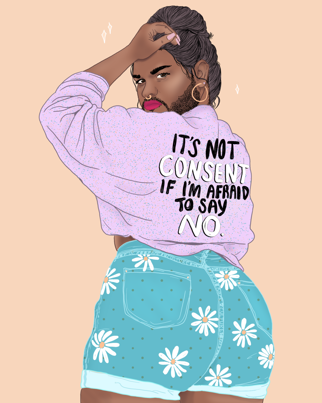 It’s not consent if I’m afraid to say no. Art by Liberal Jane - Tumblr Pics