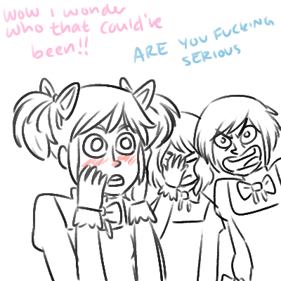 lydiallama:  zukoquest:  lydia i cant stop imagining homura doing thismadokas just “wow