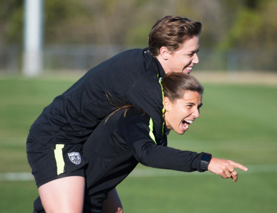 “Oh, I just love Tobin Heath! I think she is one of the greatest people and soccer players that I’ve ever played with. You know,...