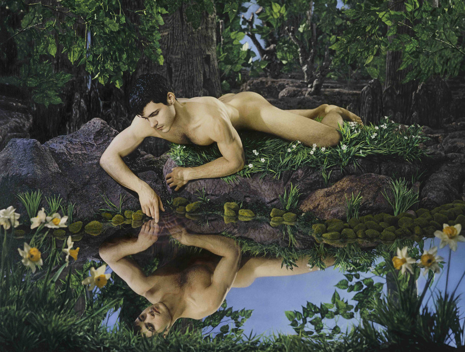 urbaingrandier:  Pierre et Gilles “Narcisse” (modèle / Matthieu Charneau) photographie