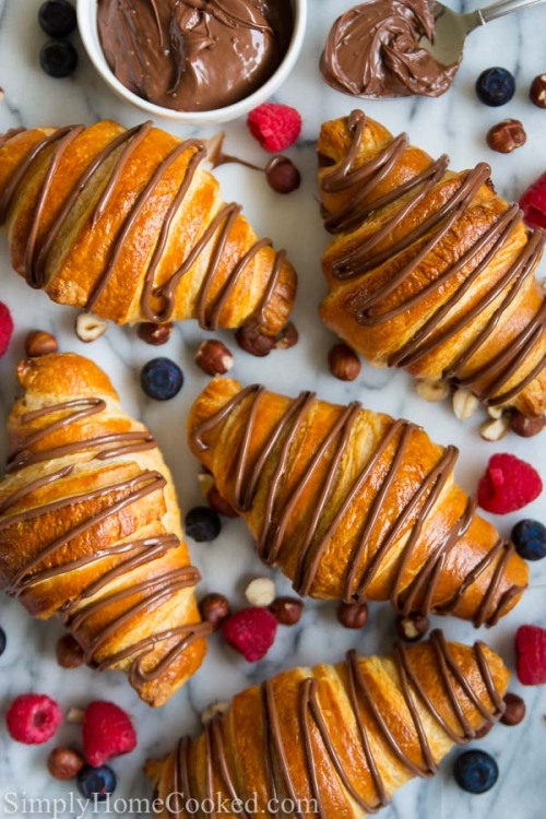 Porn fullcravings:Nutella Croissants photos