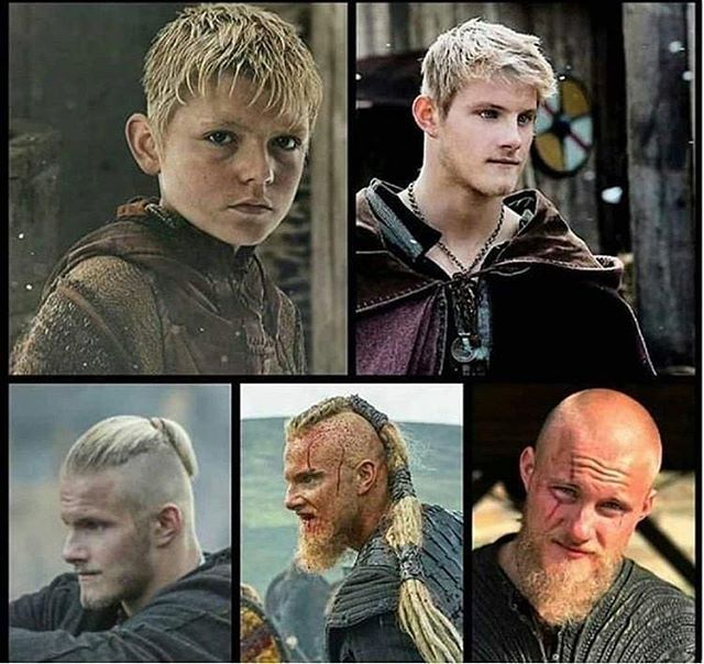 Vikings — The evolution of our bjorn in the series ⚔ . .