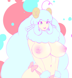 risax:  bewbchan:  Drew Cake’s new Sheepy OC CICI!! :D SHE IS SUPER ADORBS!!!! and fluffy :3   