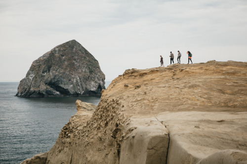 Beyond the sand dunes, a short climb takes us to a view only meant to be seen by those who stray fro