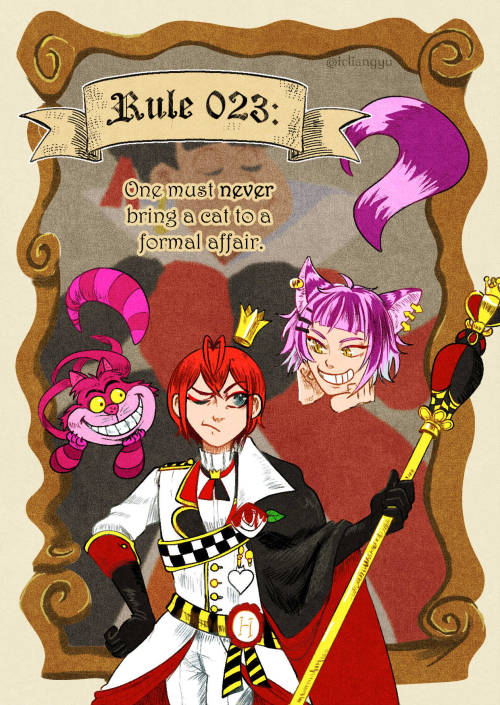 Been Thinking About Vintage Style Heartslabyul Posters......i'm Just A Sucker For The Classic Alice In