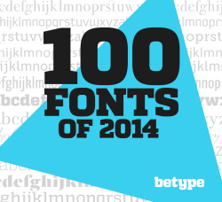 betype:100 Best Fonts of 2014To close the