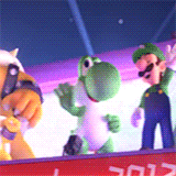 Bowser Jr. together with his dad at the Olympic Games ♥