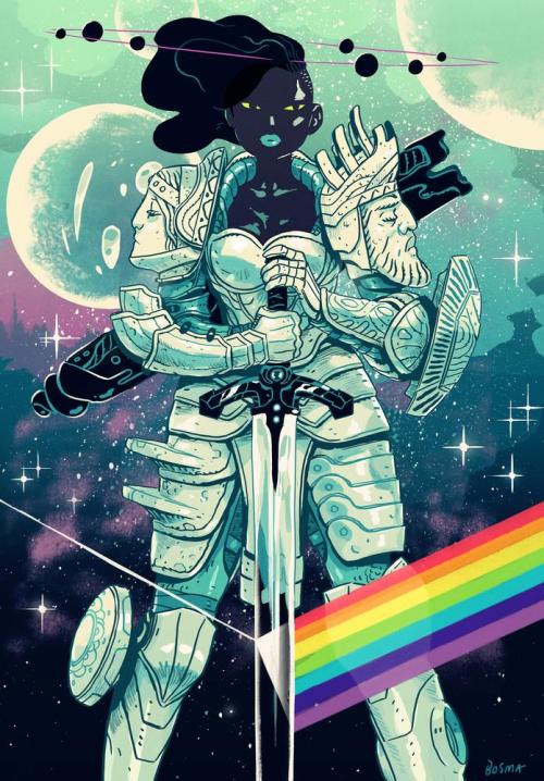 inprnt:“Space Paladin” by Sam Bosma on INPRNT