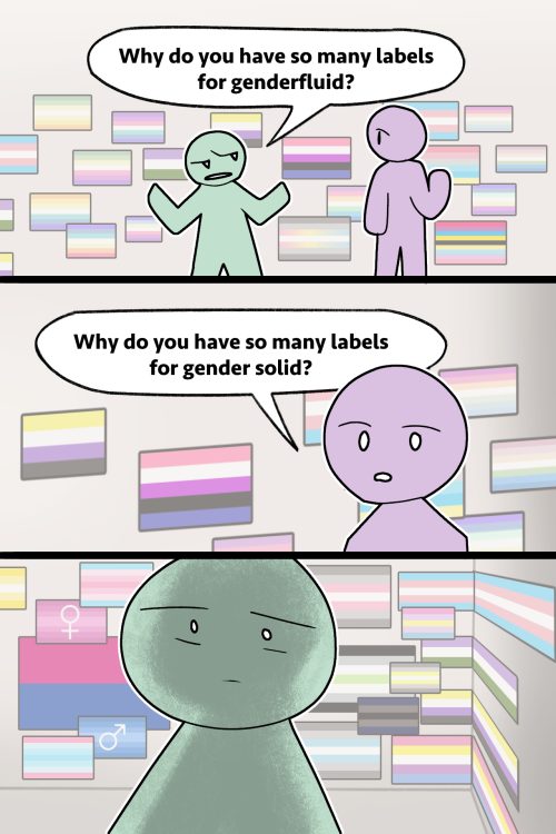 Imagine If Gender Solid People Were All Seen As 1 Gender. Chaos