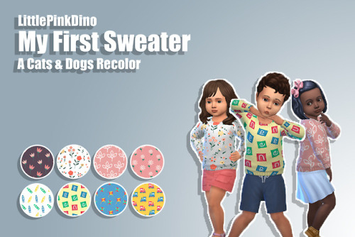 My First Sweater - Cats &amp; Dogs RecolorGood afternoon everyone! I hope your weekend