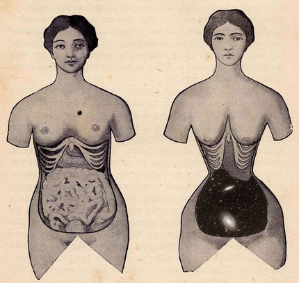 octtarina:  you: where do your organs go in that corset?? me:  ✷  ✳ ｔ ｈ ｅ  ｖ ｏ ｉ ｄ&nb