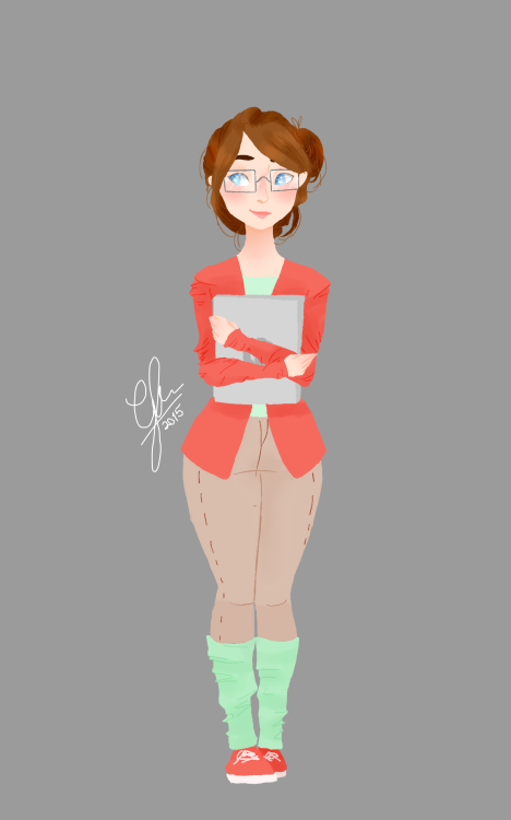 jons-groff: I just finished Fangirl by rainbowrowell and I just had to draw Cath before the image of