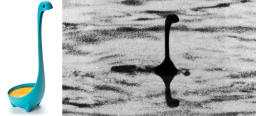 cubebreaker:  Designer OTOTO’s Loch Ness Ladle adds fun and mystery to any kitchen.
